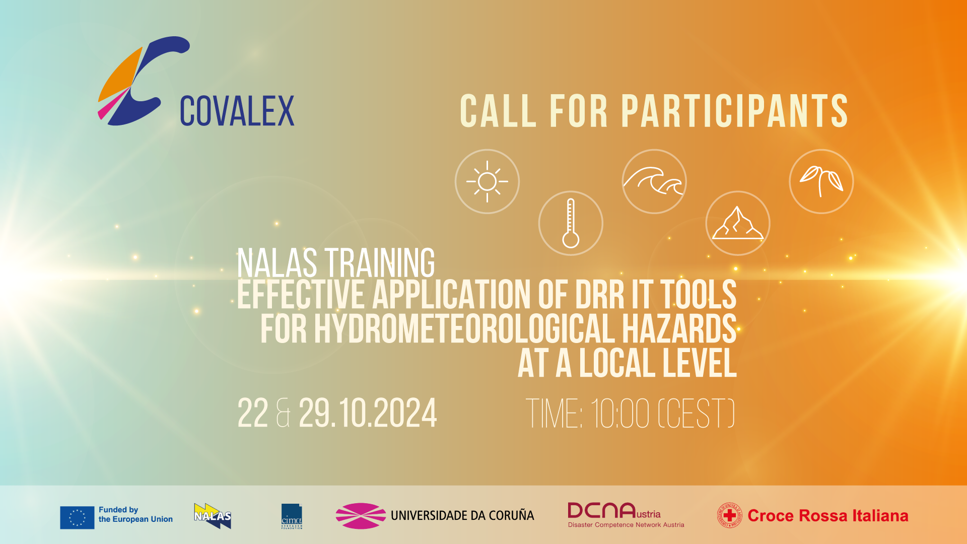 Call for participants: NALAS training on Effective application of DRR IT tools for hydrometeorological hazards at local level